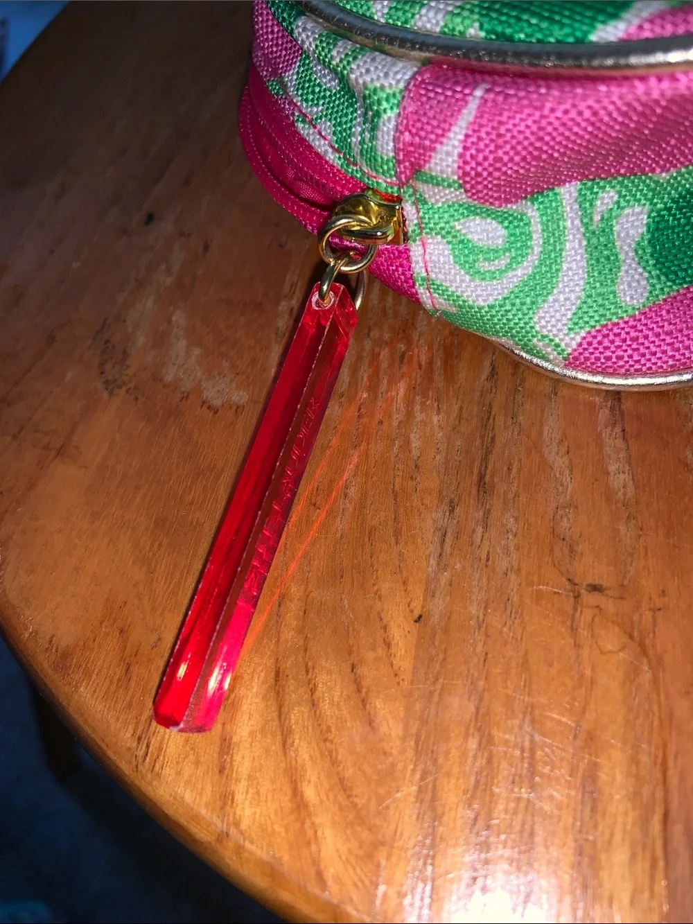 Lilly Pulitzer Estée Lauder Floral Pink & Green Cosmetic Pouch